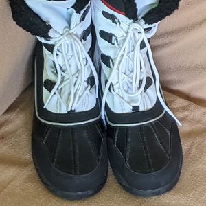 TOTES Waterproof rain boots white size 9